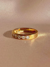 Load image into Gallery viewer, Vintage 14k Diamond Half Eternity Bar Ring 0.60cts

