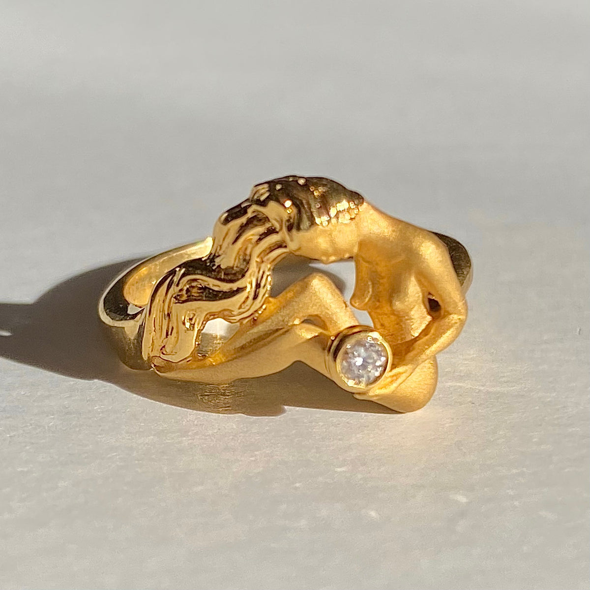 Vintage 18k Venus Diamond Carrera y Carrera Ring #2