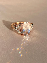 Load image into Gallery viewer, Vintage 9k Morganite Diamond Butterfly Ring
