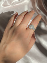 Load image into Gallery viewer, Vintage 9k Diamond Cluster Ring
