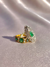 Load image into Gallery viewer, Antique 12k Emerald Pearl Scottish Ring

