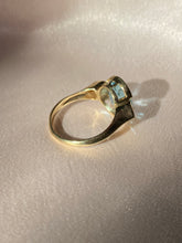 Load image into Gallery viewer, Vintage 9k Bezel Topaz Amethyst Ring
