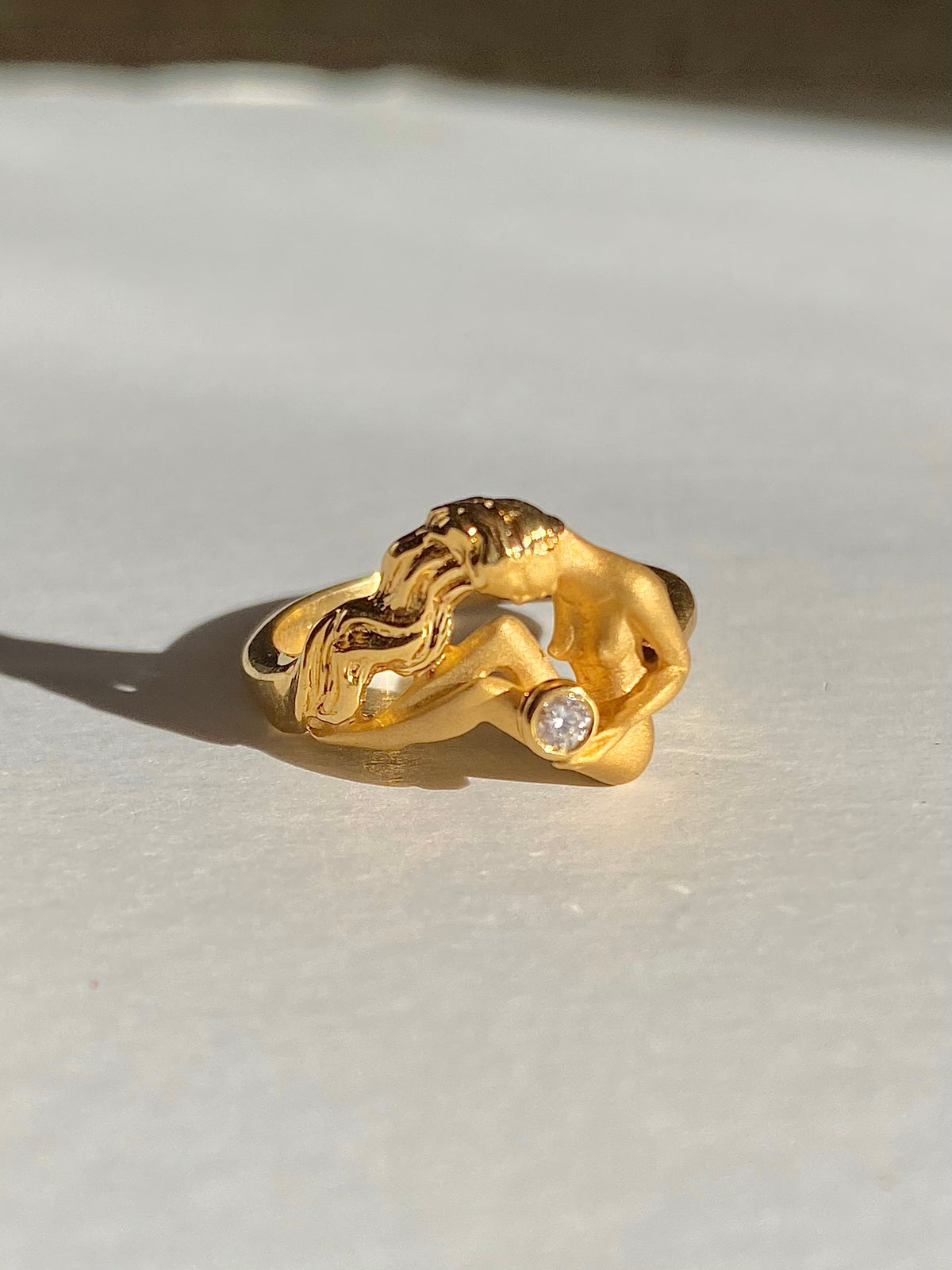 Vintage 18k Venus Diamond Carrera y Carrera Ring #2