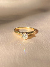 Load image into Gallery viewer, Antique 14k Solitaire Old European Diamond Engagement Ring 1930
