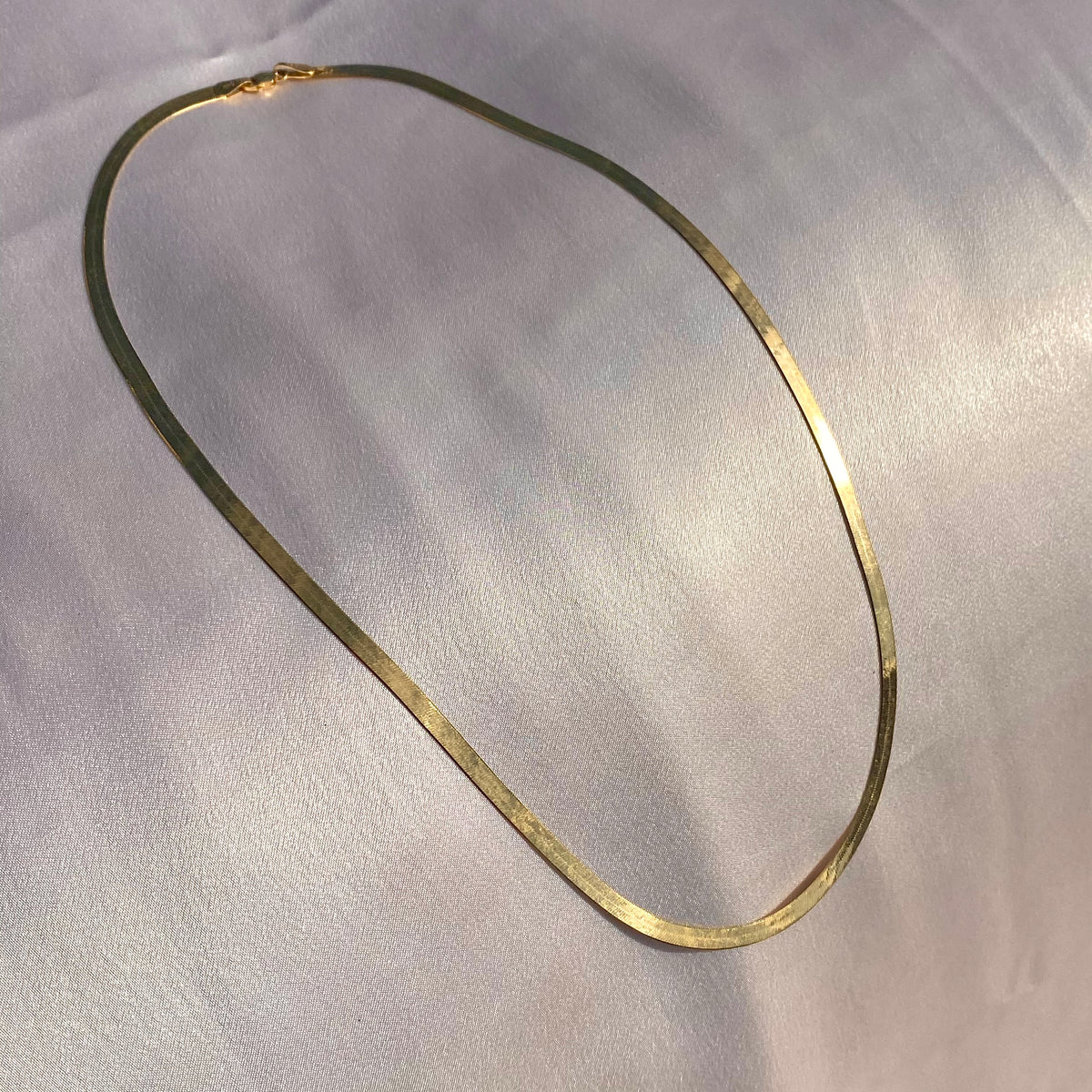 Vintage 14k Italian Aurafin Herringbone Chain 20"