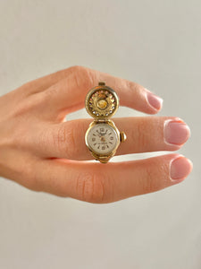 Vintage Bessa Watch Locket Ring