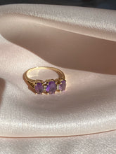 Load image into Gallery viewer, 10k Tiered Amethyst Diamond Ring
