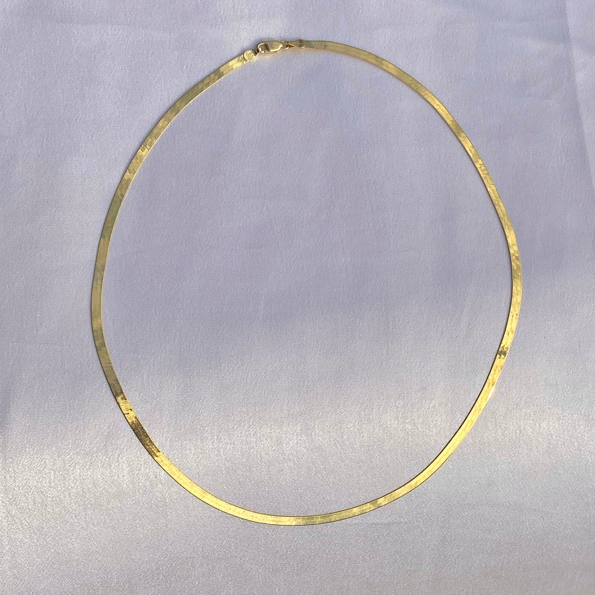 Vintage 10k Maltese Herringbone Chain 18"