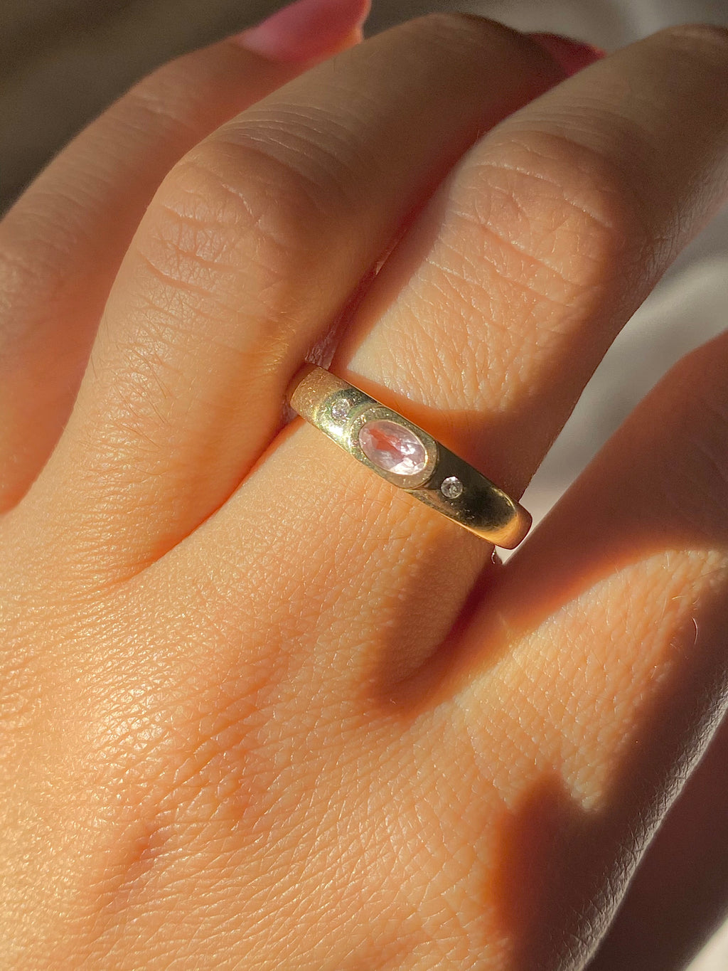 Duo Dot Bezel Ring by 23carat
