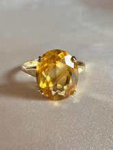 Load image into Gallery viewer, Antique 9k Citrine Cocktail Ring 1912 
