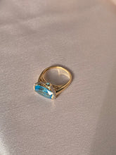 Load image into Gallery viewer, Vintage 14k Topaz Diamond Ring
