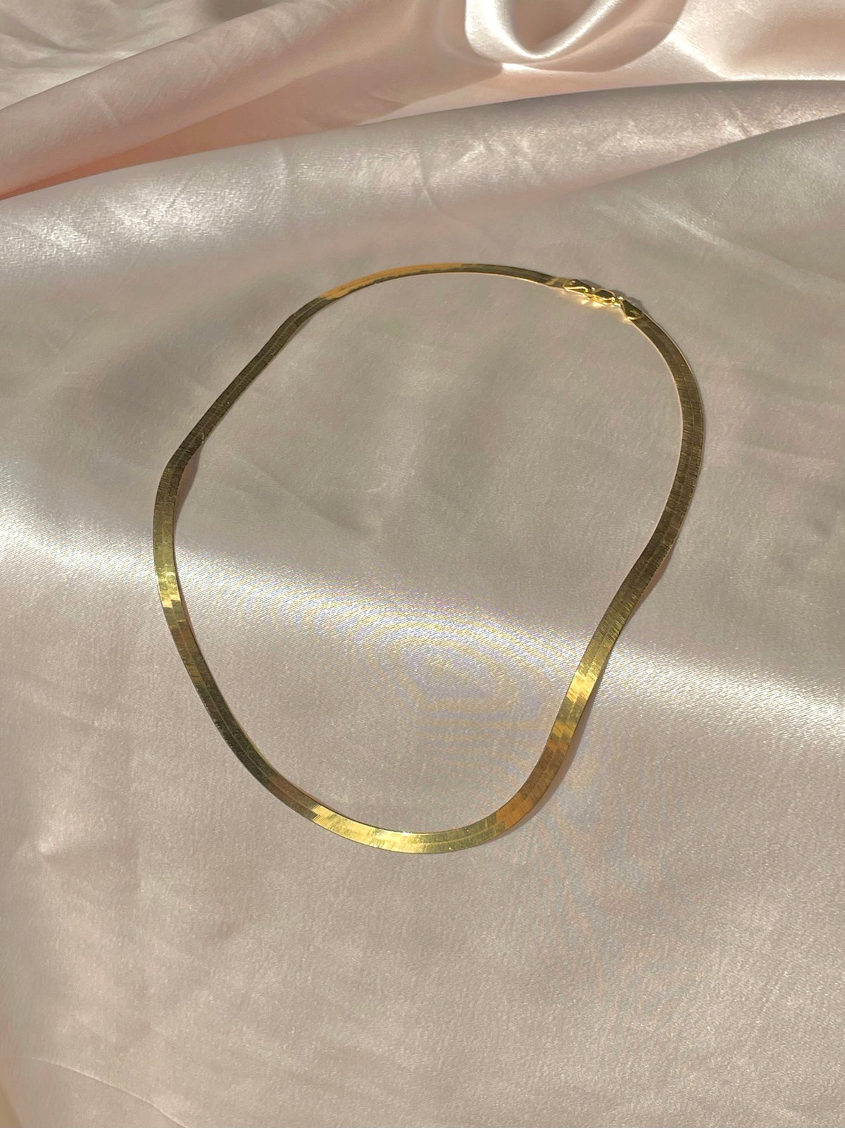 Vintage 14k Silky Herringbone Chain 20"