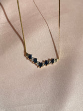 Load image into Gallery viewer, Vintage 10k Spinel Diamond Bib Necklace
