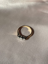 Load image into Gallery viewer, Antique 18k Platinum Trilogy Diamond Ring
