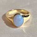 Chalcedony Cabochon Ring by 23carat