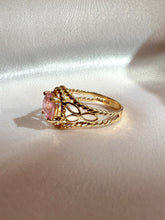 Load image into Gallery viewer, Vintage 10k Pink Oval Cubic Zirconia Ring
