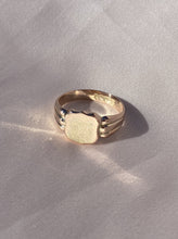 Load image into Gallery viewer, Antique 9k Rose Gold Signet Ring 1876

