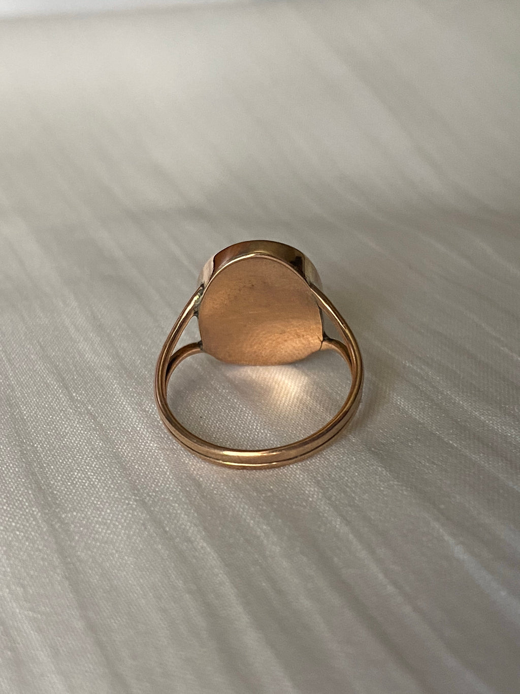 Vintage 9k Rose Gold Cameo Ring