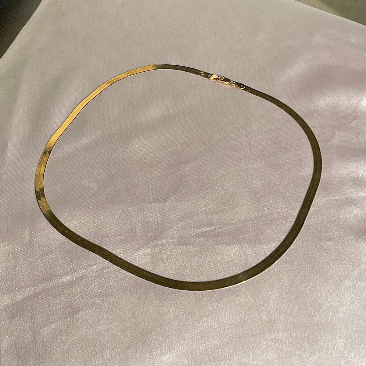 Vintage 14k Silky Herringbone Chain 20"