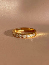 Load image into Gallery viewer, Vintage 14k Diamond Half Eternity Bar Ring 0.60cts
