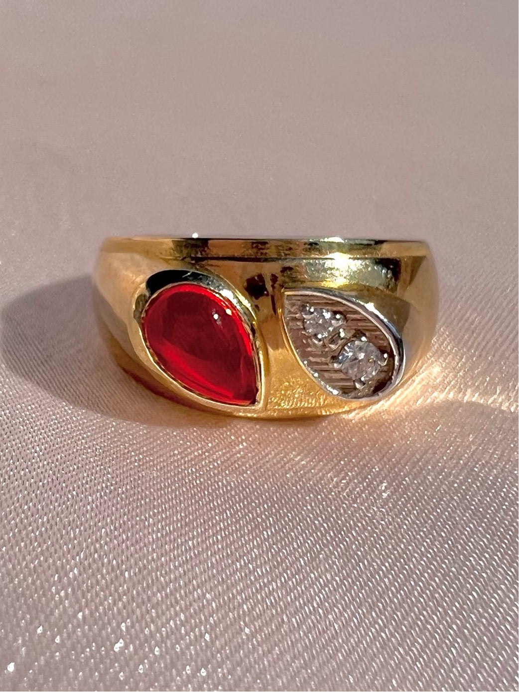 10k Ruby Diamond Soprano Ring by 23carat