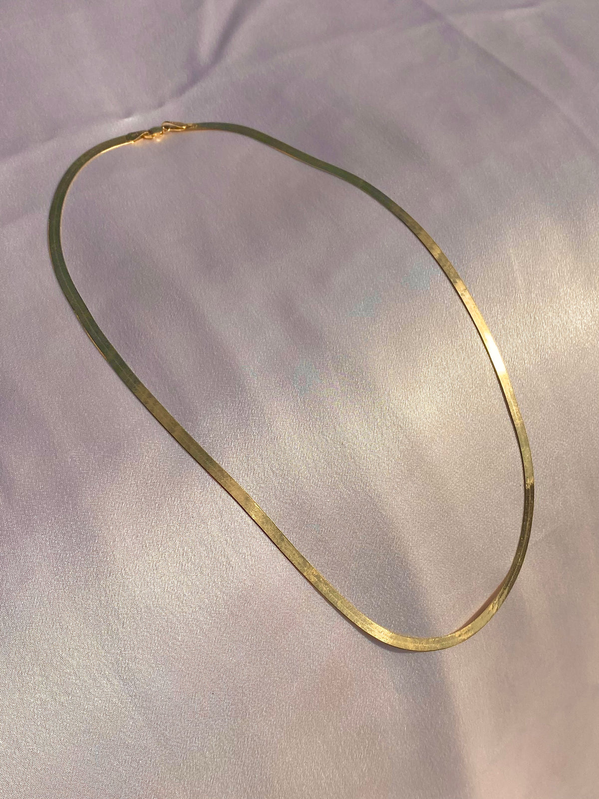Vintage 14k Italian Aurafin Herringbone Chain 20"