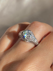 Vintage 14k Diamond Engagement Ring 0.80ctw