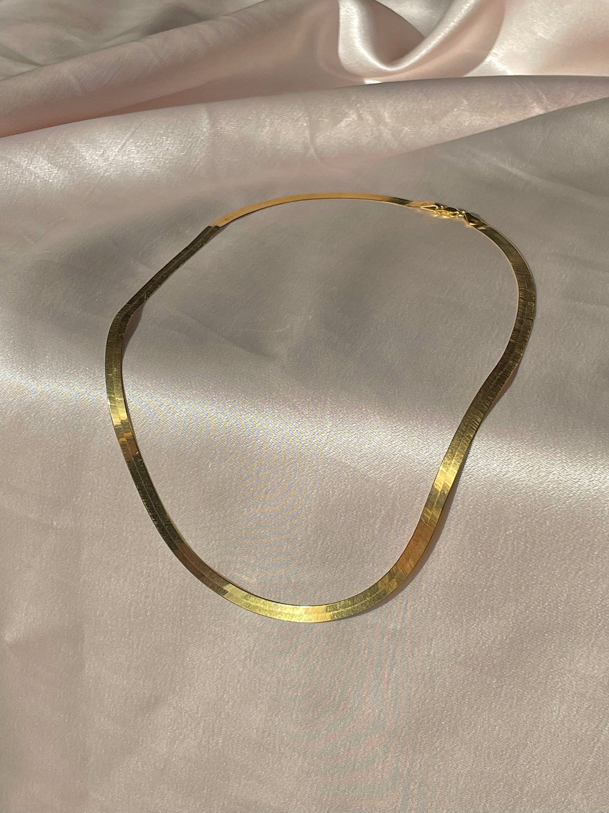 Vintage 14k Silky Herringbone Chain 20"