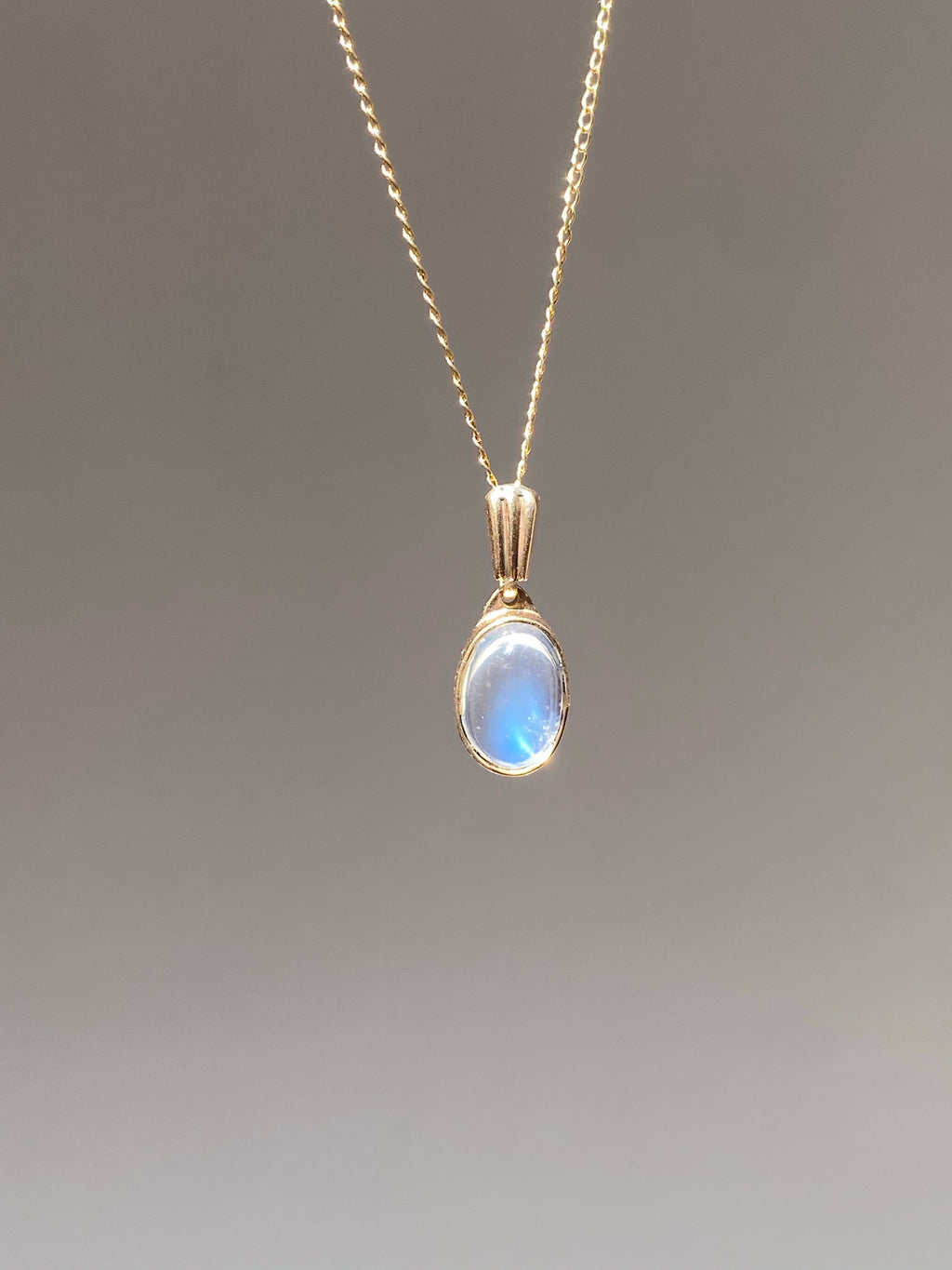 Rainbow Moonstone Cab Pendant by 23carat