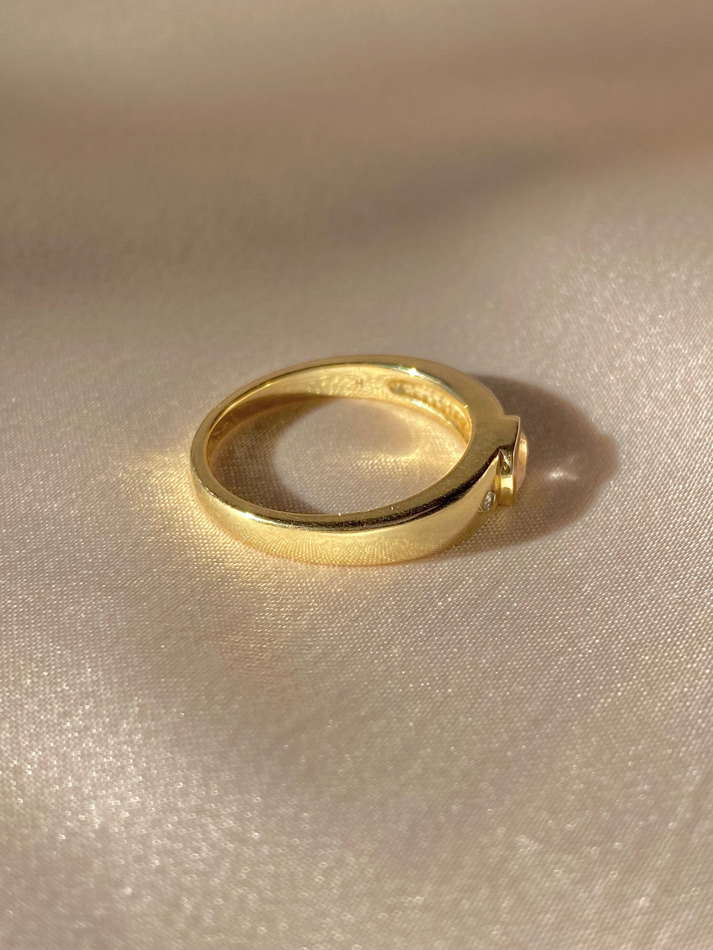 Duo Dot Bezel Ring by 23carat