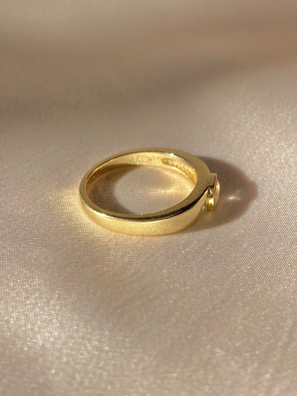 Duo Dot Bezel Ring by 23carat