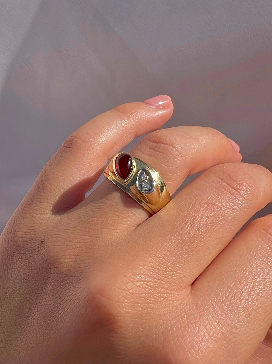 10k Ruby Diamond Soprano Ring by 23carat