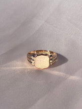 Load image into Gallery viewer, Antique 9k Rose Gold Signet Ring 1876
