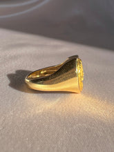 Load image into Gallery viewer, Vintage 18k Adam + Eve Heart Carrera y Carrera Signet Ring
