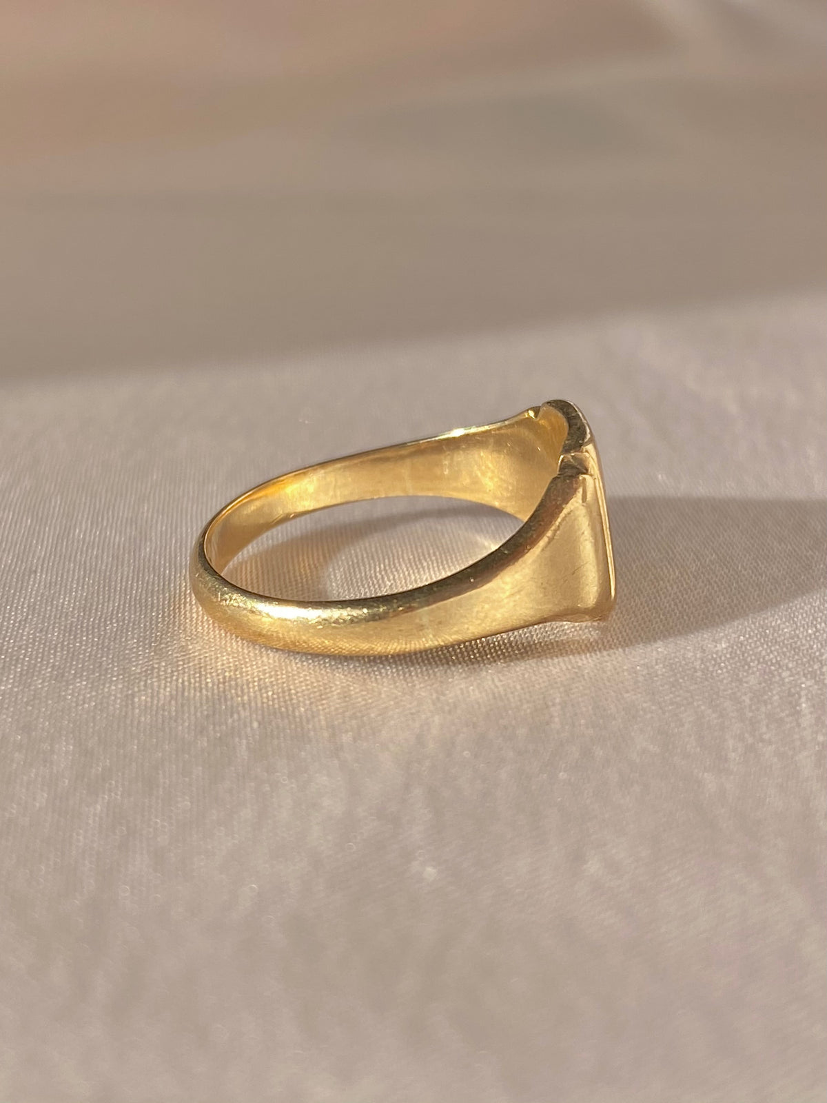Vintage 9k Square Signet Ring 1950s