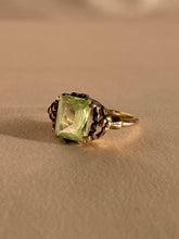 Load image into Gallery viewer, Antique 10k Lime Spinel Art Nouveau Ring
