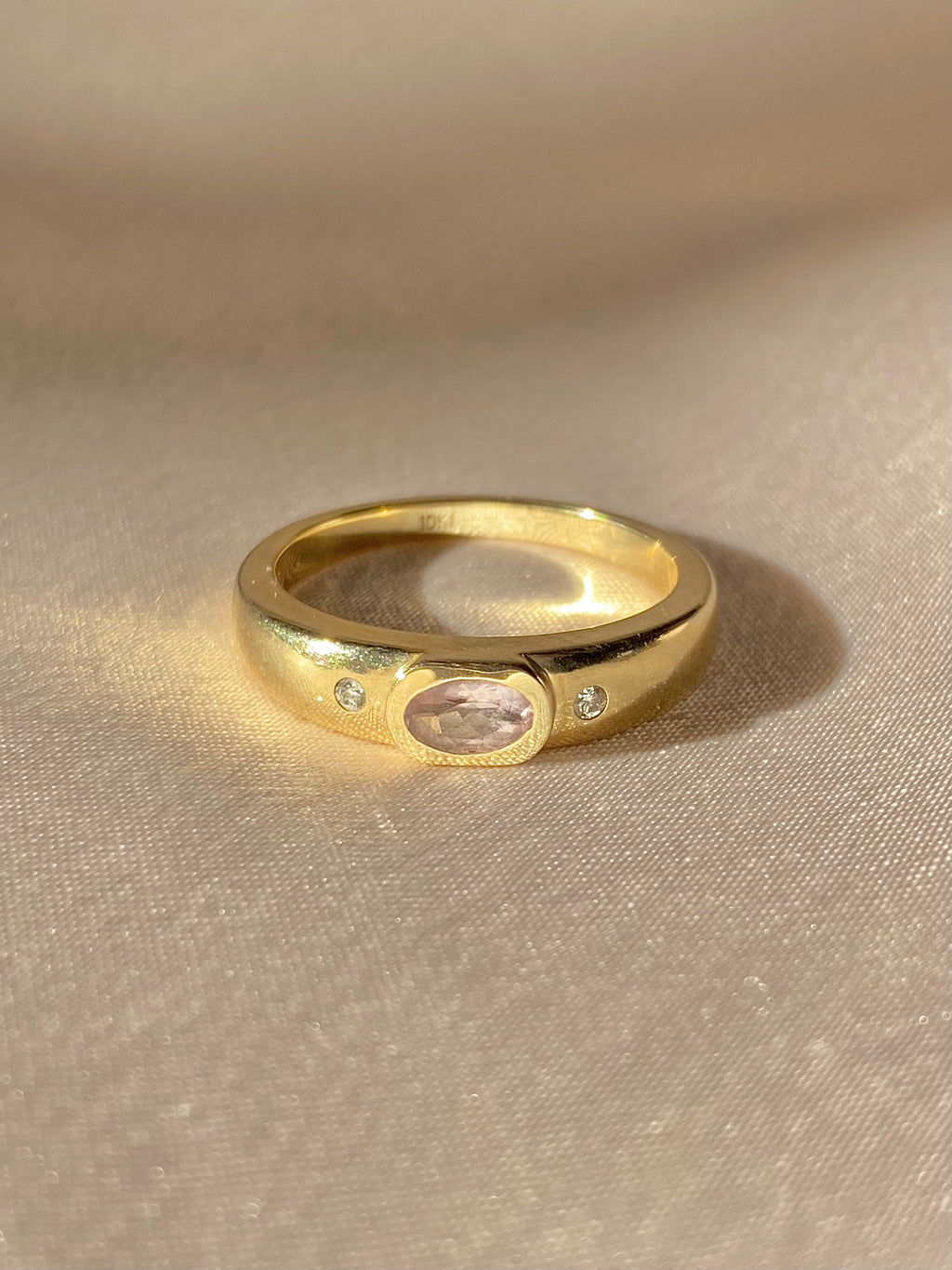 Duo Dot Bezel Ring by 23carat
