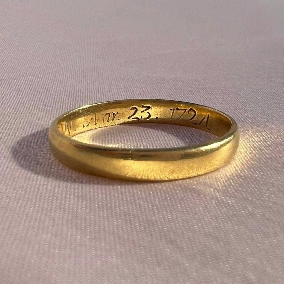 Antique 18k Love Ring 1724