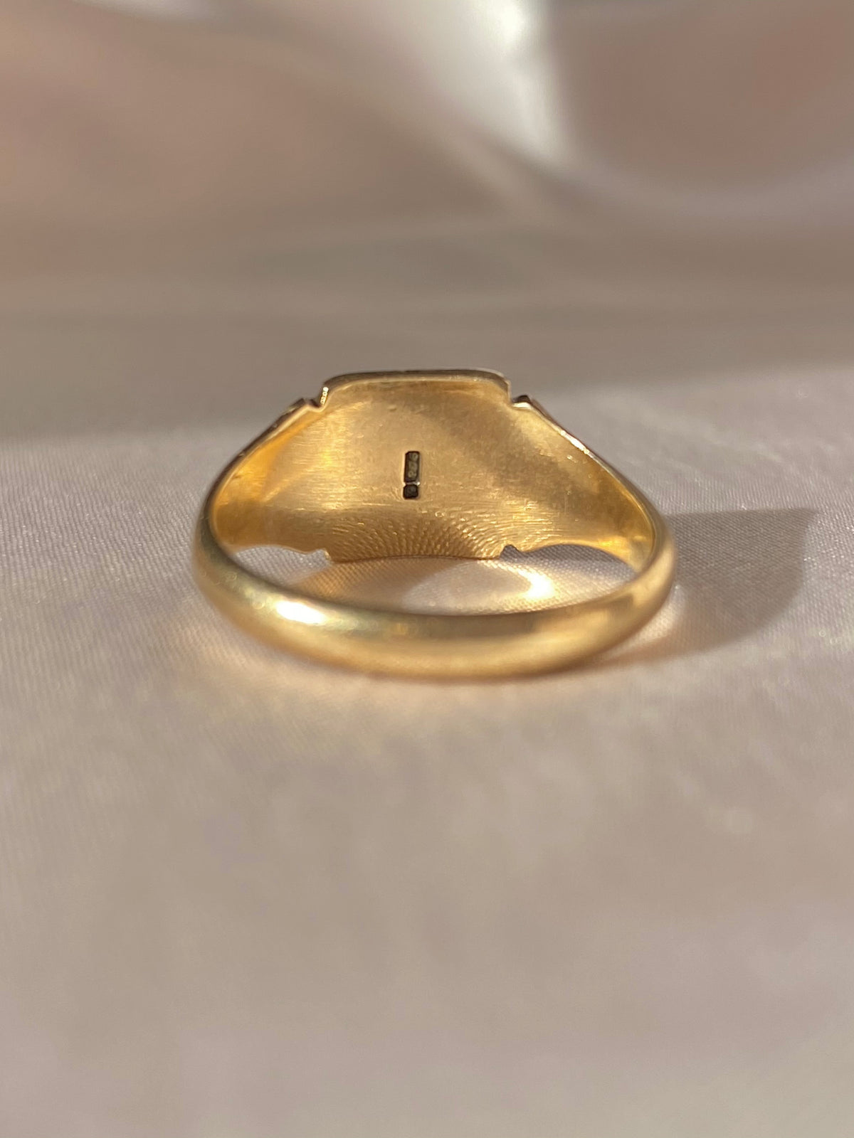 Vintage 9k Square Signet Ring 1950s