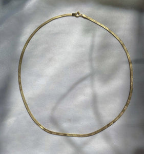 Vintage 14k Italian Herringbone Chain