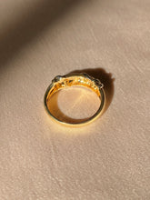 Load image into Gallery viewer, Vintage 9k Etoile Diamond Dot Dome Ring
