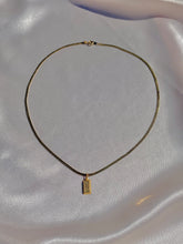 Load image into Gallery viewer, Vintage 14k Gold Bar Ingot Cuban Chain Necklace
