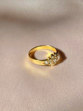 Load image into Gallery viewer, Antique 18k Diamond Seed Pearl Cluster Ring 1891
