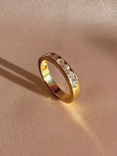 Load image into Gallery viewer, Vintage 14k Diamond Half Eternity Bar Ring 0.60cts
