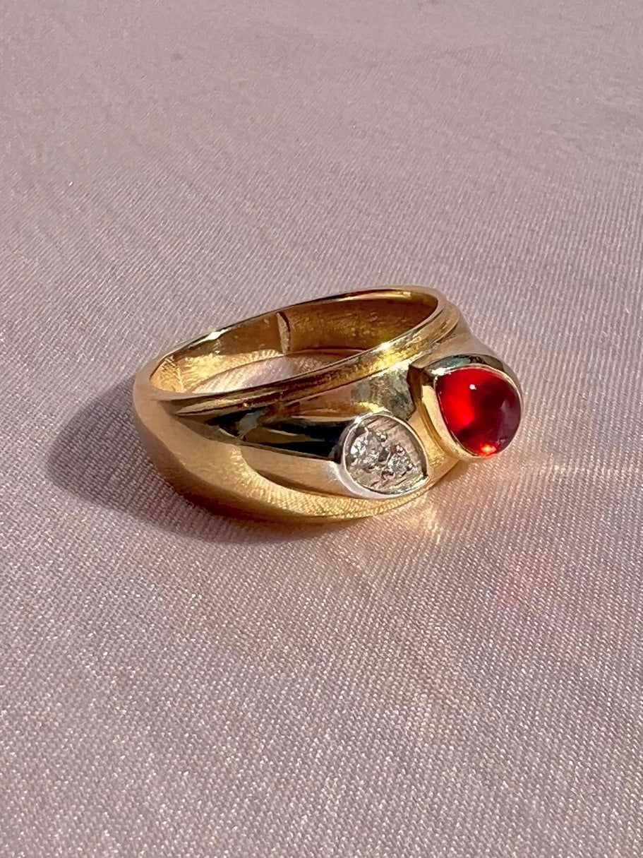 10k Ruby Diamond Soprano Ring by 23carat