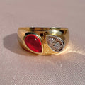 10k Ruby Diamond Soprano Ring by 23carat