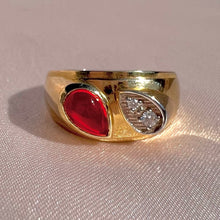 Load image into Gallery viewer, 10k Ruby Diamond Soprano Ring by 23carat
