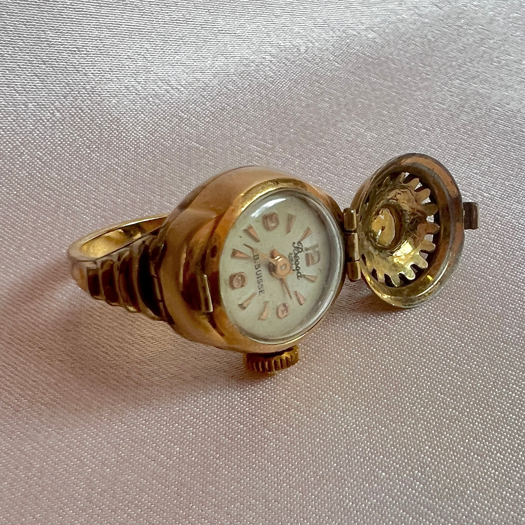 Vintage Bessa Watch Locket Ring