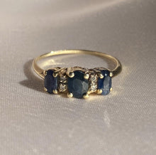 Load image into Gallery viewer, Vintage 14k Sapphire and Diamond Ring
