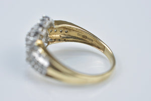 Vintage 9k Diamond Cluster Ring